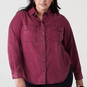 Lane Bryant Collared Button-Down Shirt